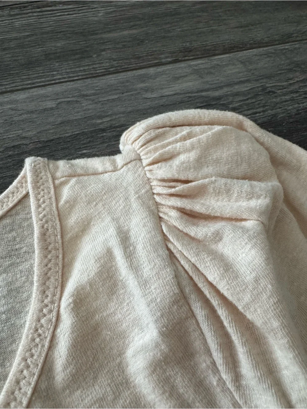 NWT Anthropologie puff sleeve Henley top extra small XS